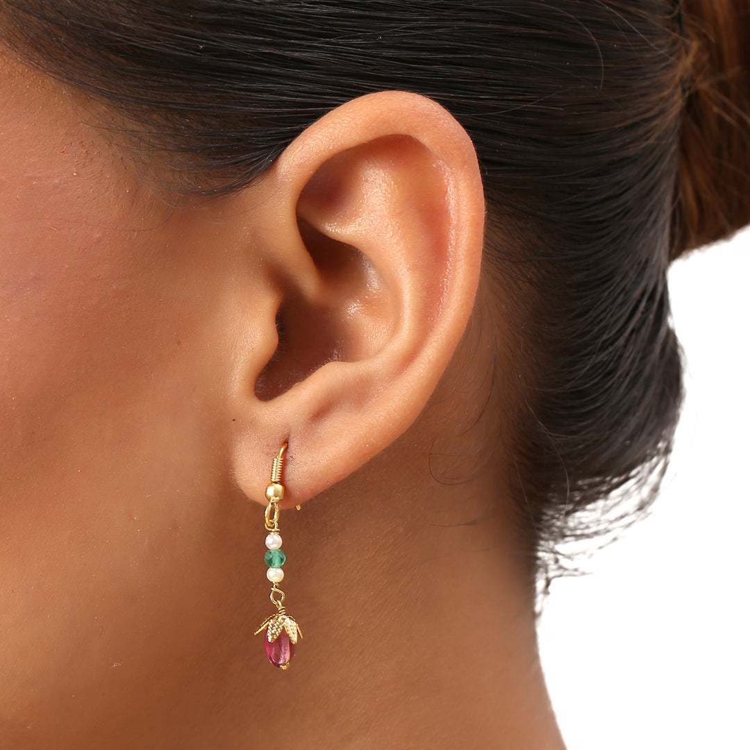 22k Gold Plated Gulabi Devyani Necklace Set