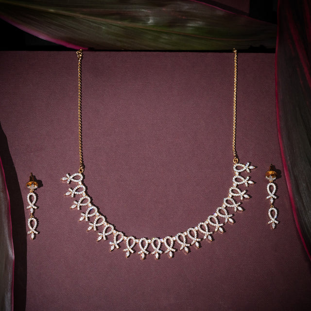 Vanya Zircon Necklace Set