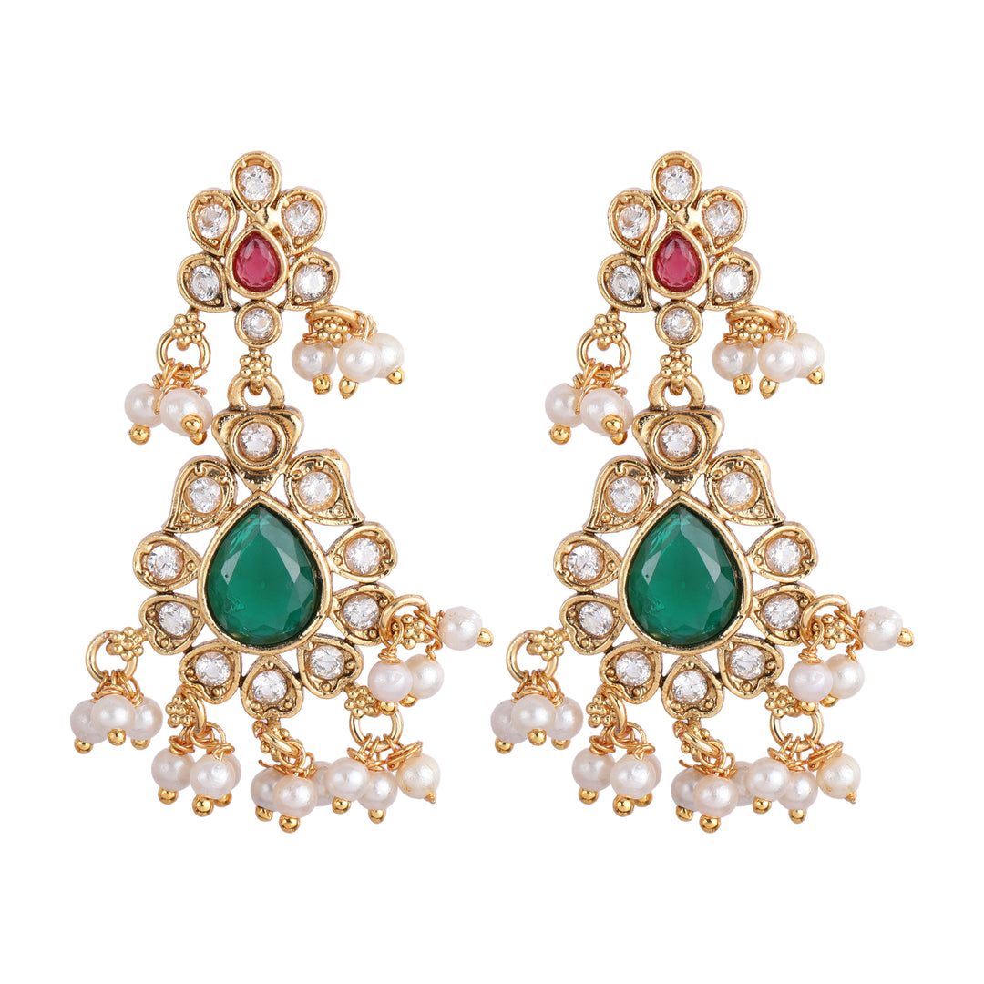 22k Gold Plated Kanchan Jagruti Necklace Set