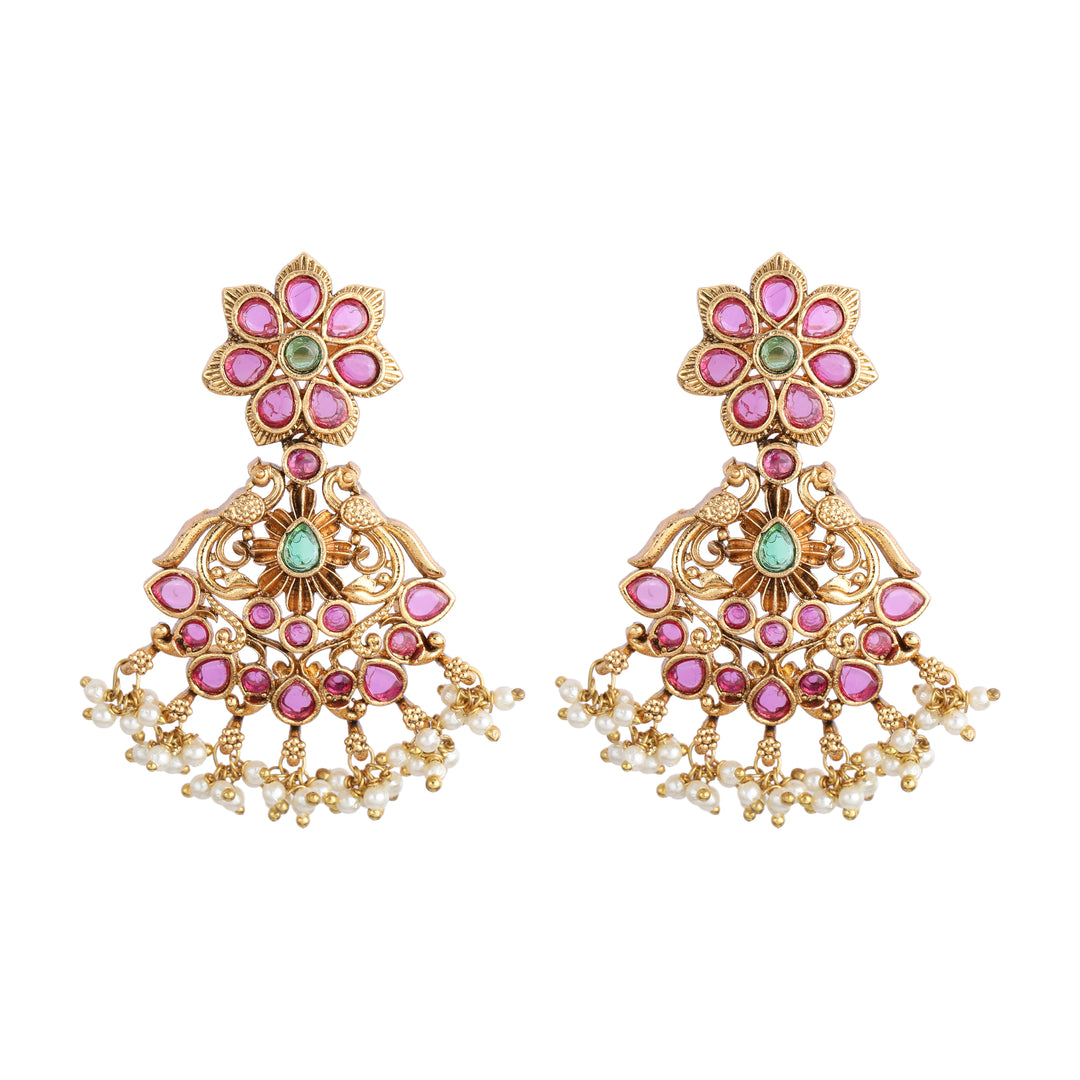 22k Gold Plated Kanchan Jayashree Necklace Set