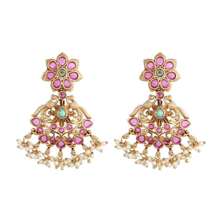 22k Gold Plated Kanchan Jayashree Necklace Set