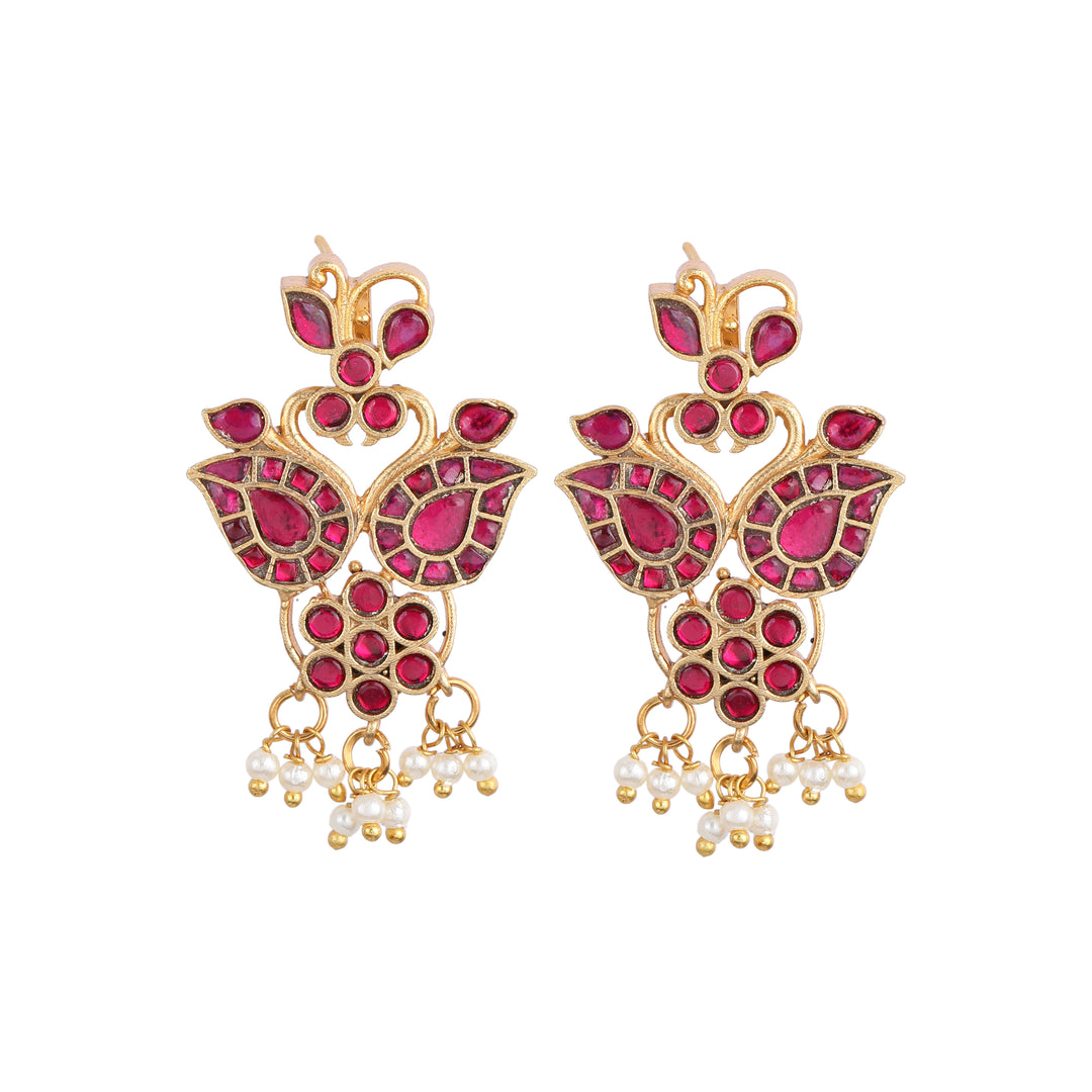 22k Gold Plated Kanchan Lalita Necklace Set