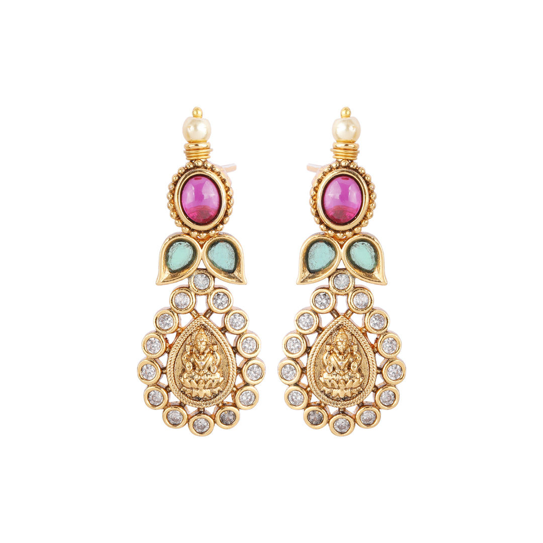 22k Gold Plated Kanchan Meghamala Necklace Set