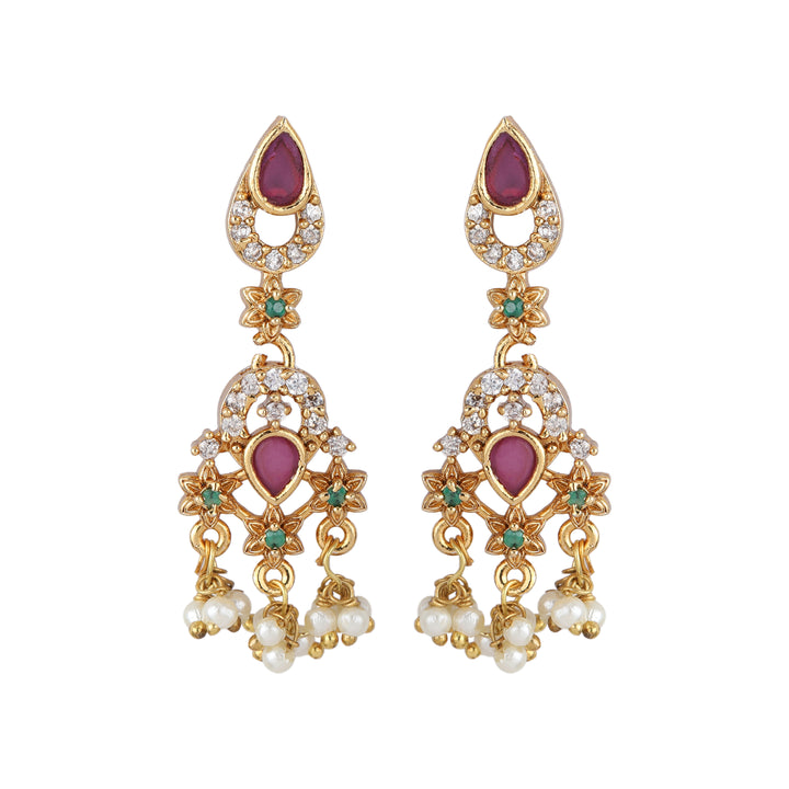 22k Gold Plated Kanchan Neelima Necklace Set