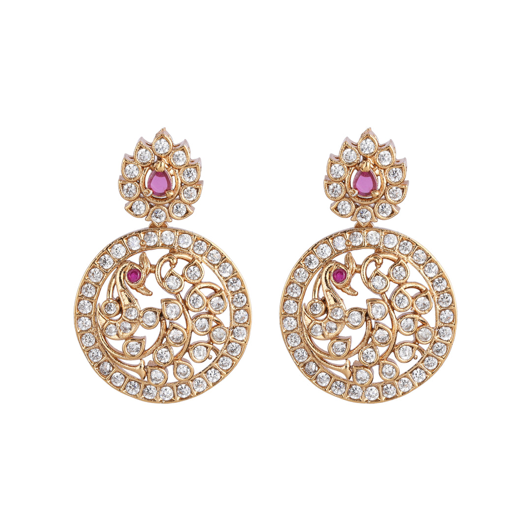 22k Gold Plated Kanchan Ratnamala Necklace Set