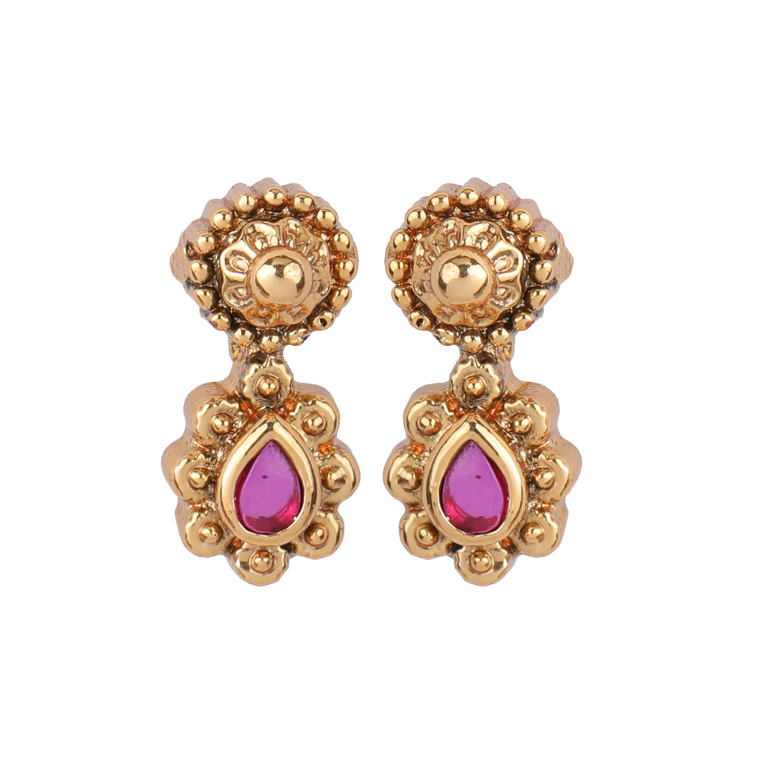22k Gold Plated Kanchan Varalakshmi Necklace Set
