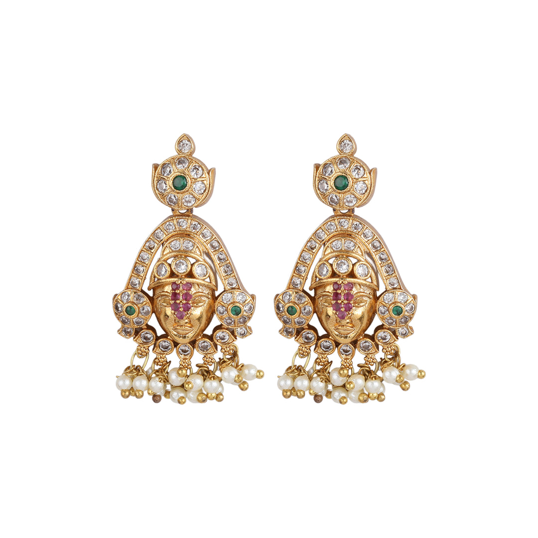 22k Gold Plated Kanchan Chitra Necklace Set
