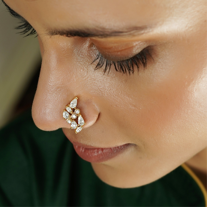 22k Gold Plated Nisu NosePin (Clip On)
