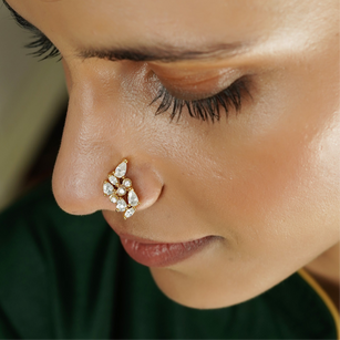 22k Gold Plated Nisu NosePin (Clip On)