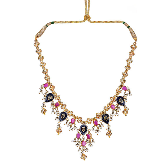 22k Gold Plated Mahika Necklace Set