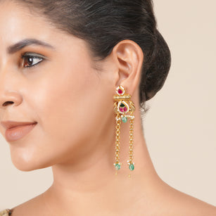 Kaani 22k Gold Plated Earring