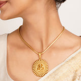 22k Gold Plated Kanaka Quisha Necklace Set