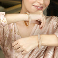 22k Gold Plated Ziya Weave Bangle