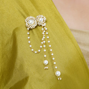 22k Gold Plated Mukta Gajalakshmi Broach