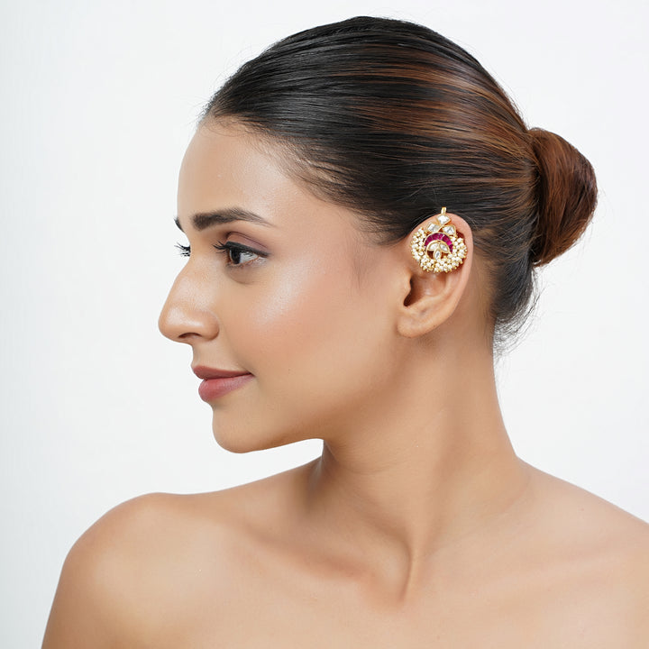 22k Gold Plated Karnika Mrinali Earcuff