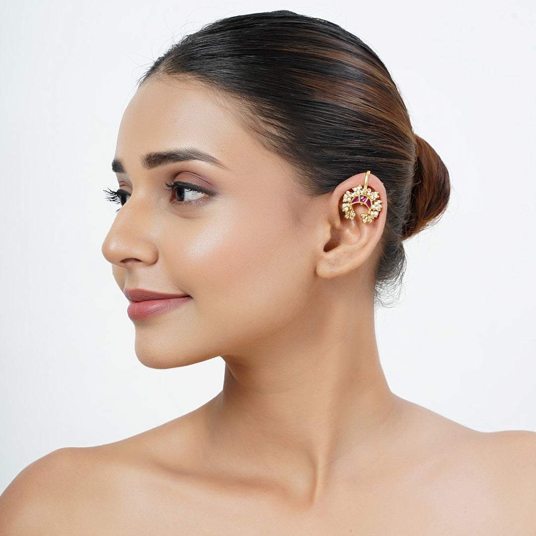 22k Gold Plated Karnika Alaya Earcuff