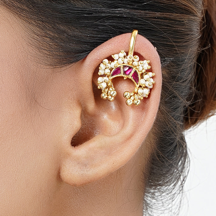 22k Gold Plated Karnika Alaya Earcuff