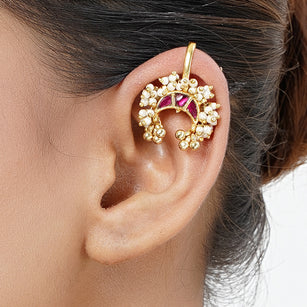 22k Gold Plated Karnika Alaya Earcuff