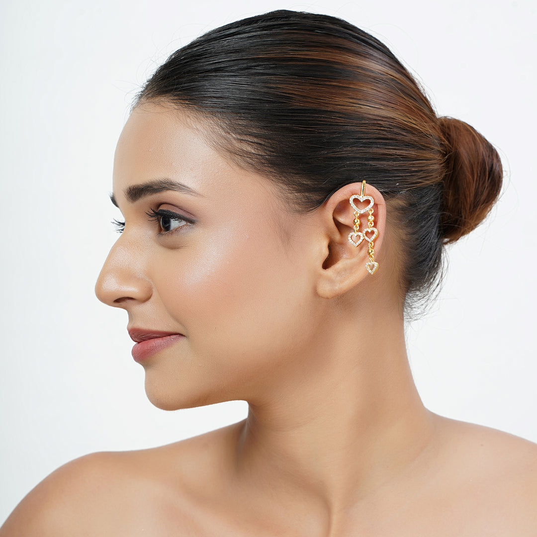 22k Gold Plated Preet Ojal Earcuff