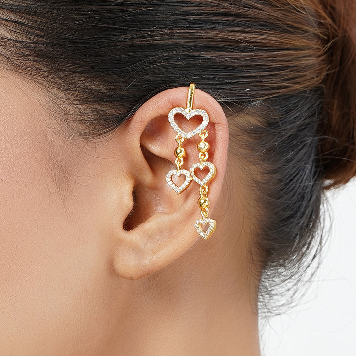 22k Gold Plated Preet Ojal Earcuff