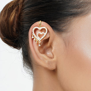 22k Gold Plated Preet Prisha Earcuff