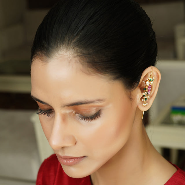 Edha 22k Gold Plated Earpin