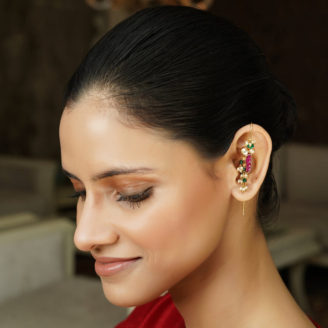 Edha 22k Gold Plated Earpin