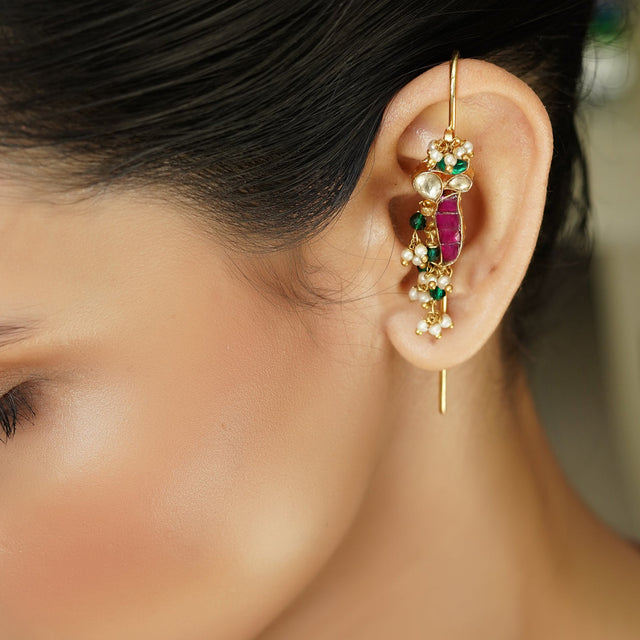 Edha 22k Gold Plated Earpin