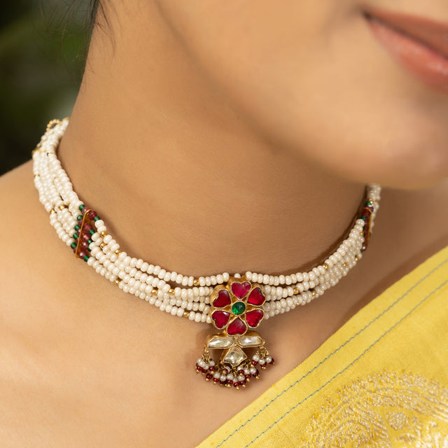 22k Gold Plated Ruchi Choker