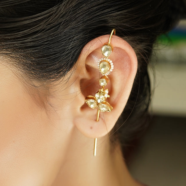 Enakshi 22k Gold Plated Earpin