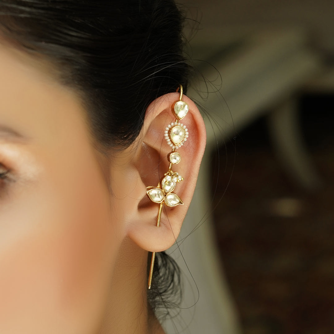 Enakshi 22k Gold Plated Earpin