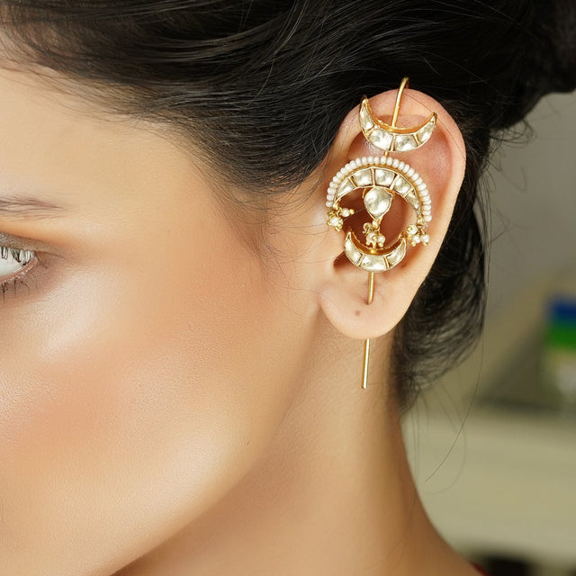 Esha 22k Gold Plated Earpin