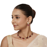 22k Gold Plated Varsha Atreyi Necklace Set