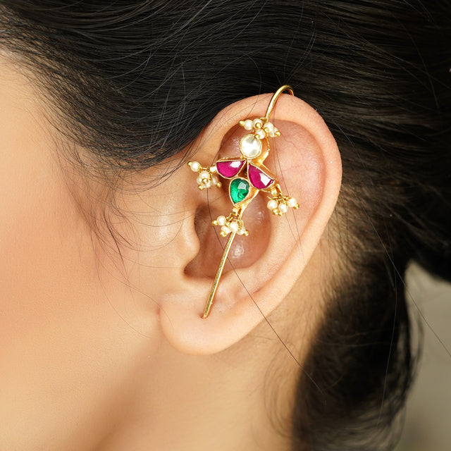 Eshma 22k Gold Plated Earpin