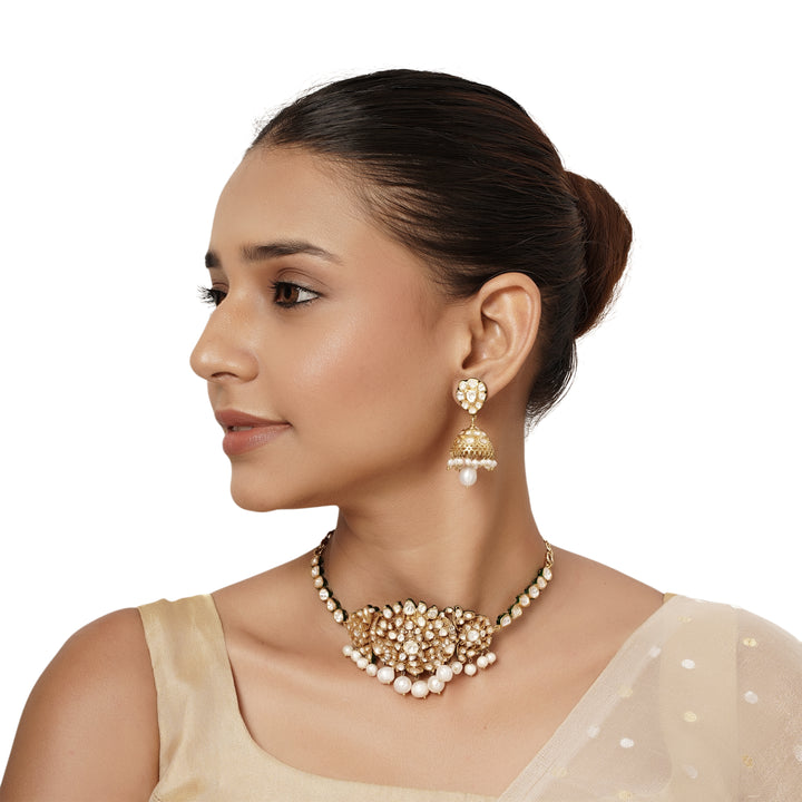 22k Gold Plated Varsha Prarthana Necklace Set
