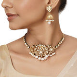 22k Gold Plated Varsha Prarthana Necklace Set