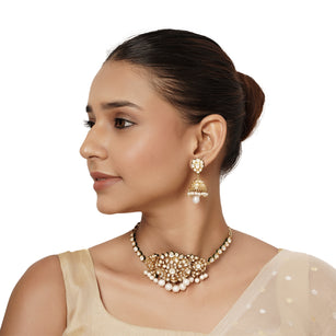 22k Gold Plated Varsha Prarthana Necklace Set