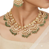 22k Gold Plated Varsha Preksha Necklace Set