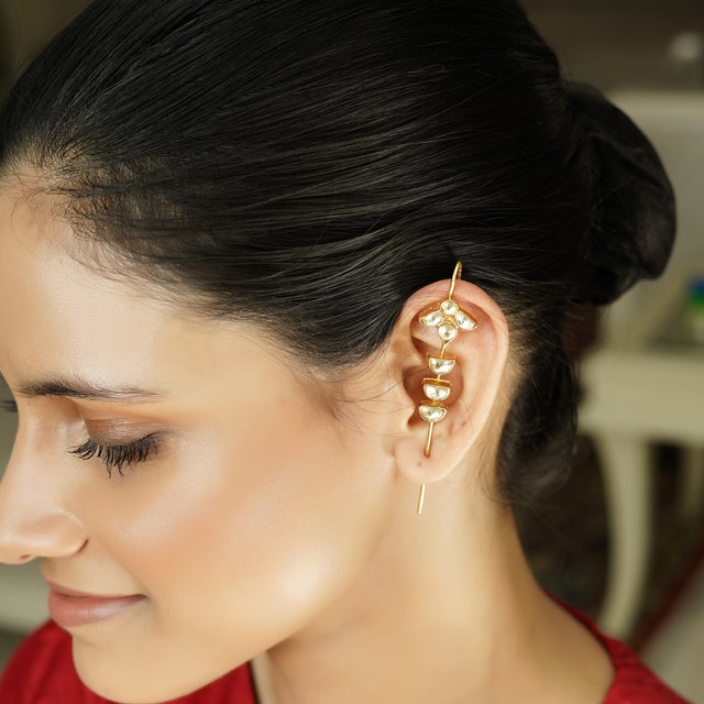 Gangika 22k Gold Plated Earcuff