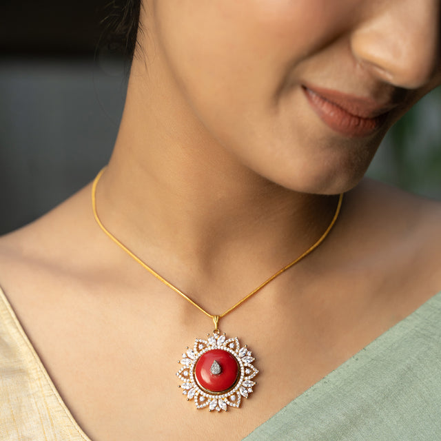 22k Gold Plated Rupali Pendant