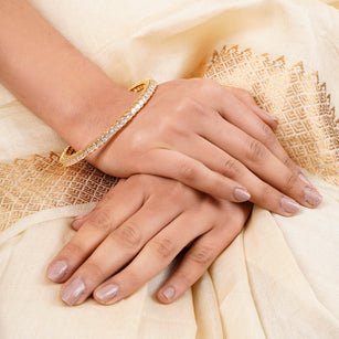 22k Gold Plated Sankranti Hansvi Bangle