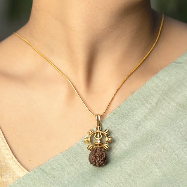 22k Gold Plated Tanam Pendant