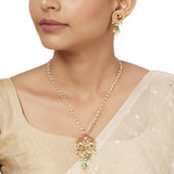 22k Gold Plated Varsha Charusheela Pendant Set