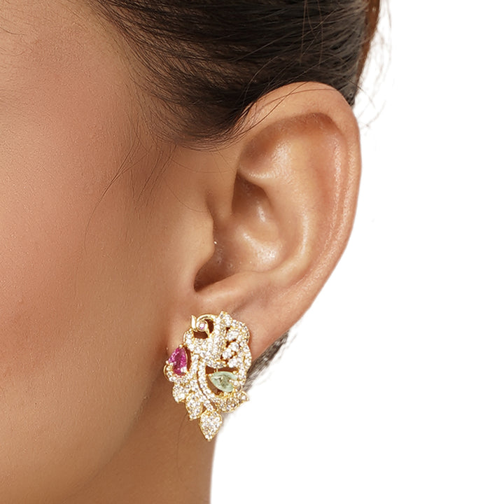 22k Gold Plated Varsha Chetna Pendant Set