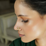 22k Gold Plated Om Nosepin (Clip On)