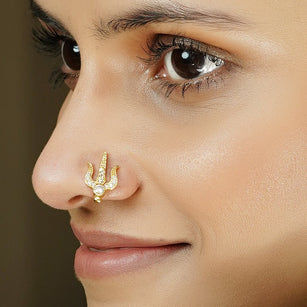 Naamagal 22k Gold Plated Nosepin mehek