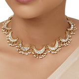 22k Gold Plated Varsha Devangi Necklace Set