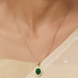 22k Gold Plated Varsha Falguni Pendant Set