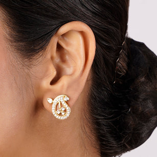 22k Gold Plated Sankranti Jivika Earring