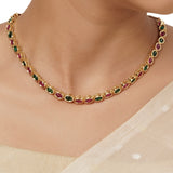 22k Gold Plated Varsha Geetika Necklace Set